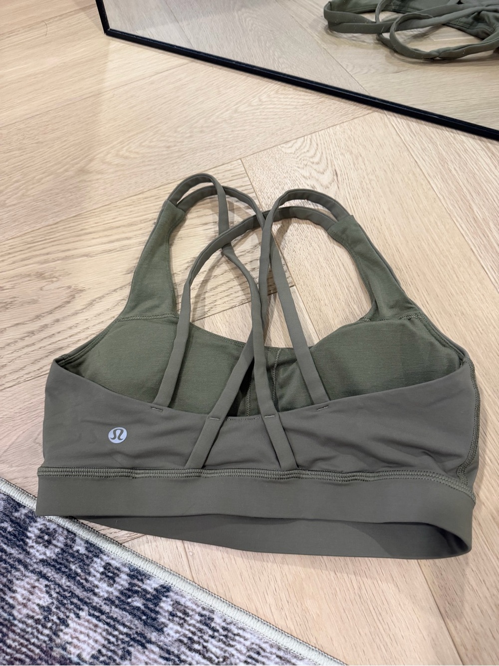lululemon athletica Olive Green Strappy Sports Bra